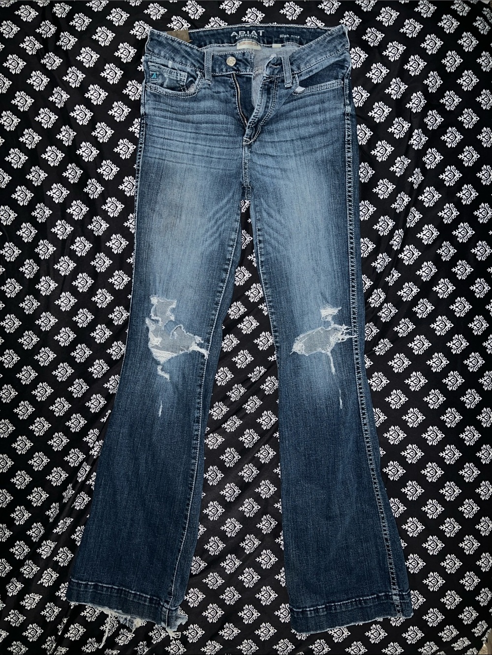 Ariat Women's Distressed Flare Jeans